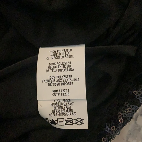 Black sequin jumpsuit. Size 2.JAYGODFREY - Picture 10 of 13